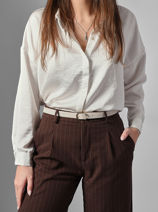 Longchamp Ceinture archive torino Belts Beige-vue-porte