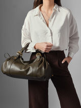 Shoulder Bag Icone Leather Gerard darel Green icone DCS01410-vue-porte