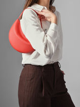 Longchamp Le roseau Sacs port� main Rouge-vue-porte