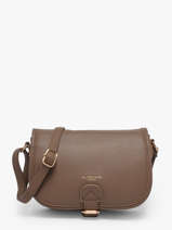 Shoulder Bag Grained Miniprix Brown grained F7532