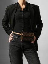 Preloved Louis Vuitton Waist Bag Florentine Monogram Brand connection Brown louis vuitton AAX5645-vue-porte