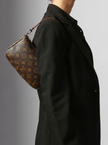 Preloved Louis Vuitton Pouch Monogram Brand connection Brown louis vuitton AAZ0834-vue-porte