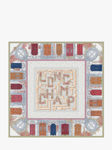 Longchamp Soie gots Scarf Green