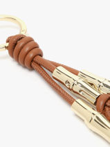 Longchamp Le roseau sleek Key rings Brown-vue-porte