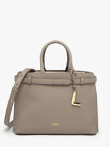 Satchel Faubourg Leather Lancel Gray faubourg A13528
