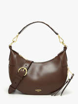 Shoulder Bag Origami Leather Lancel Brown origami A13313