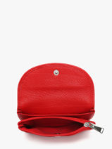 Leather Ange Coin Purse Arthur & aston Red ange 992-vue-porte