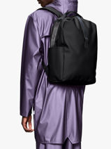 Clip Front Backpack - Sac � Dos 1 Compartiment + Pc 16" Rains Noir city 14890-vue-porte