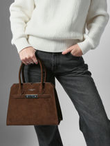 Sac Port� Main Velvet Miniprix Marron velvet F7510-vue-porte
