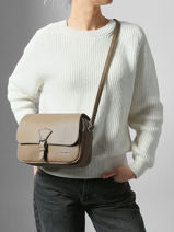 Sac Bandoulire Grained Miniprix Marron grained F3601-vue-porte