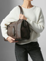 A4 Size Shoulder Bag Grained Miniprix Multicolor grained F8533-vue-porte