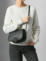 Sac Bandouli�re Grained Miniprix Noir grained F7532-vue-porte