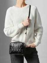 Shoulder Bag Aldina Guess Black aldina G9663140-vue-porte