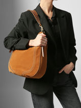 Sac Port paule Ella Cuir Le tanneur Marron ella TNGI1410-vue-porte