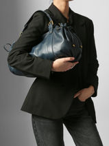 Shoulder Bag Icone Leather Gerard darel Blue icone DZS01410-vue-porte