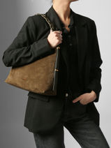 Sac Port� �paule Jess Vanessa bruno Vert jess 29V40916-vue-porte