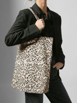 Shoulder Bag Cadeau Cotton Paul marius Beige cadeau L25-vue-porte