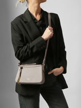 Shoulder Bag Faubourg Leather Lancel Gray faubourg A13524-vue-porte