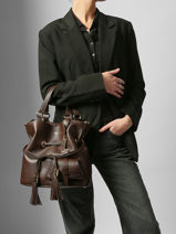 Medium Bucket Bag Premier Flirt Lancel Brown premier flirt A10110-vue-porte