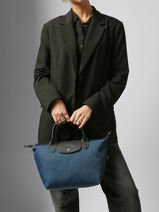 Longchamp Le pliage energy Handbag Blue-vue-porte