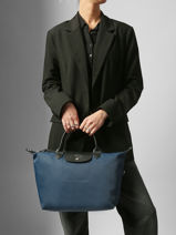 Longchamp Le pliage energy Sacs port main Bleu-vue-porte