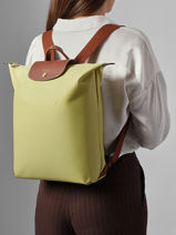 Longchamp Le pliage original Sac � dos Vert-vue-porte