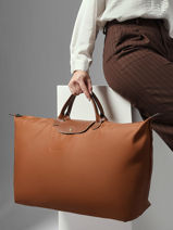 Longchamp Le pliage original Travel bag Brown-vue-porte