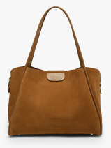 Sac Port� �paule Suede Ida Lancaster Marron suede ida 102