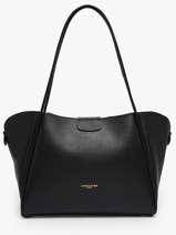 Sac Port� �paule Ida Double Cuir Lancaster Noir ida double 86