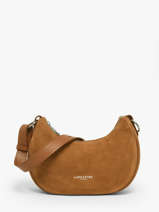 Sac Bandouli�re Suede Cuir Lancaster Marron suede 81