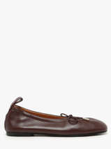 Ballerinas Rosalind In Leather Alohas Brown women 10030302