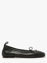 Ballerinas In Leather Alohas Black women 10030304