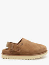 Mules Goldenstar Clog En Cuir Ugg Beige women 1138252