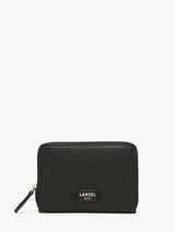 Wallet Leather Lancel Black ninon A14081