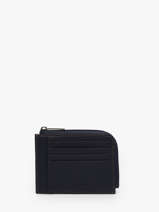 Card Holder Leather Lancaster Blue soft vintage homme 42