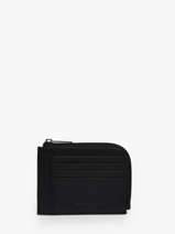 Card Holder Leather Lancaster Black soft vintage homme 42