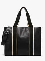 A4 Size Shoulder Bag New Grain Miniprix Black wt new grained F6946