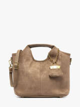 Satchel Wt Velvet Miniprix Beige wt velvet KJ62074