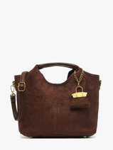 Satchel Wt Velvet Miniprix Brown wt velvet KJ62074