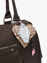 Bag Handle Fifille club Beige bandanas LEO-vue-porte