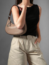 Medium Leather Altesse Shoulder Bag Etrier Brown altesse EALT017M-vue-porte