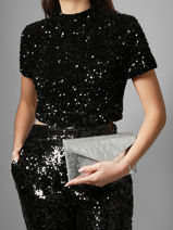 Medium Leather Paddock Clutch Bag Etrier Silver paddock TLOS1670-vue-porte