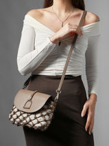 Shoulder Bag Sahara Etrier Brown sahara ESAR206M-vue-porte