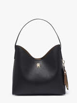 Sac Port� �paule Th Icon Polyester Tommy hilfiger Noir th icon AW18140