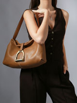 Sac Port� �paule S Etalon Cuir Etrier Marron etalon EETA197S-vue-porte