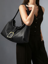 Shoulder Bag Etalon Leather Etrier Black etalon EETA197M-vue-porte
