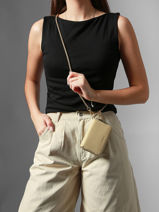 Coin Purse Equestre Leather Etrier Beige equestre EEQT096M-vue-porte