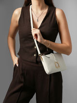 Sac Bandouli�re Torsade Etrier Blanc torsade ETOS0142-vue-porte