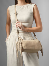Shoulder Bag Country Etrier Beige country ECOU203M-vue-porte