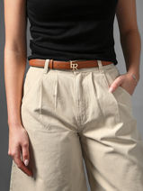 Adjustable Belt Shadow Etrier Brown shadow ESHA414C-vue-porte